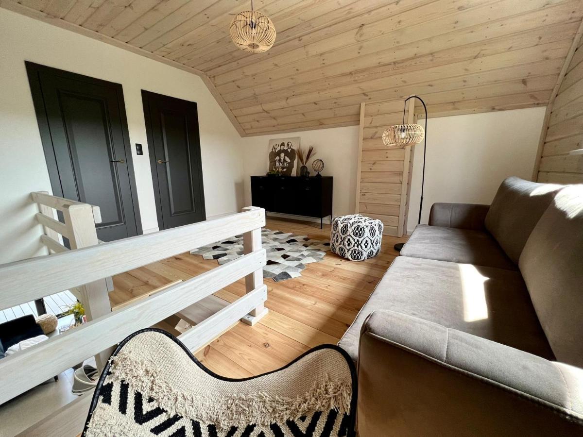 Okno Na Wode- Caloroczne Domy Z Linia Brzegowa Jeziora I Sauna Rybno  Экстерьер фото